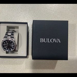 Men’s Bulova Crystal/Silver Watch